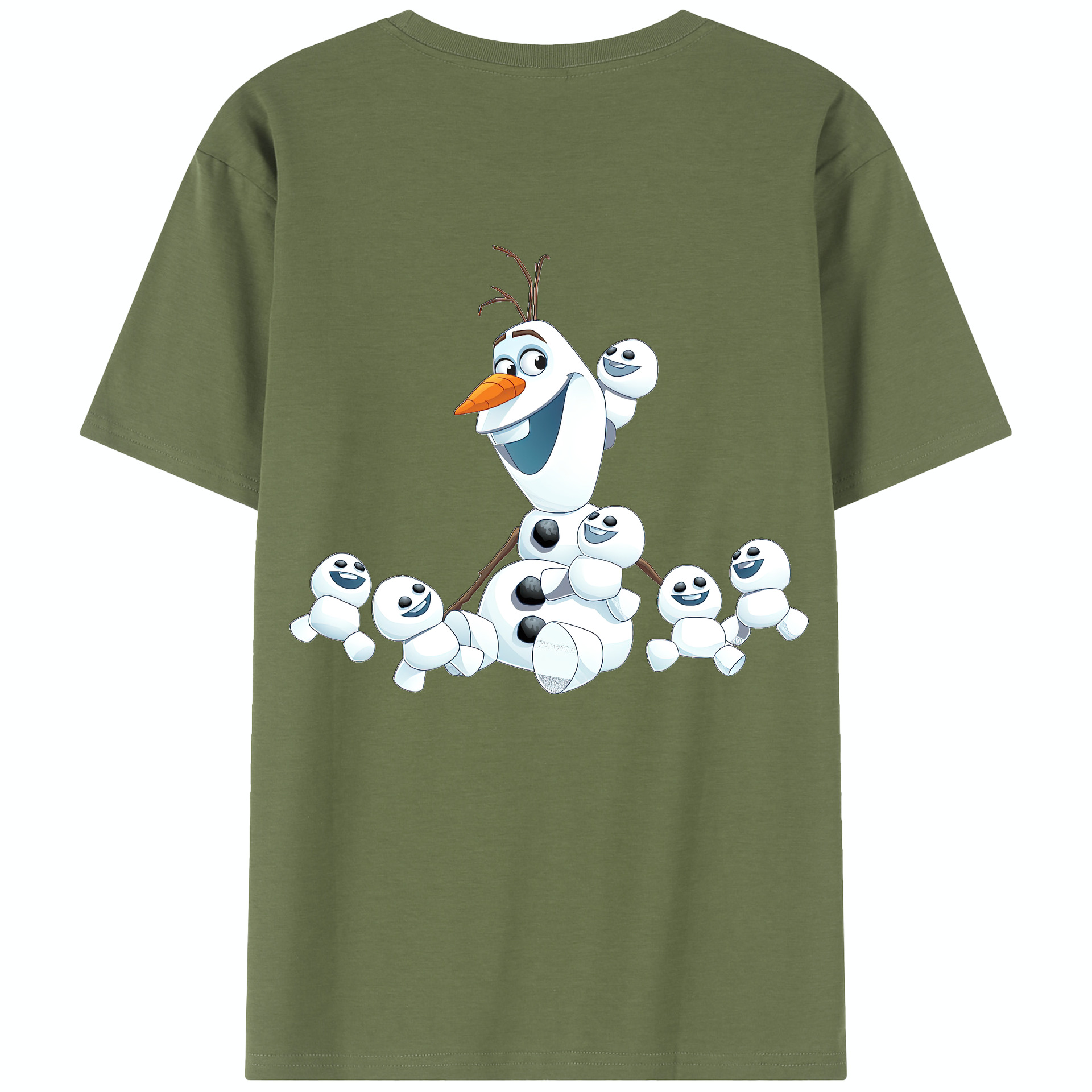 （画像用） アナと雪の女王 アンナ エルサ Frozen Anna Elsa 綿100％半袖Tシャツ（背面プリント）